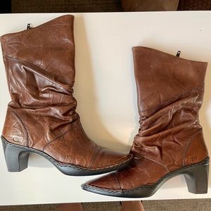 Josef Seibel brown leather boots